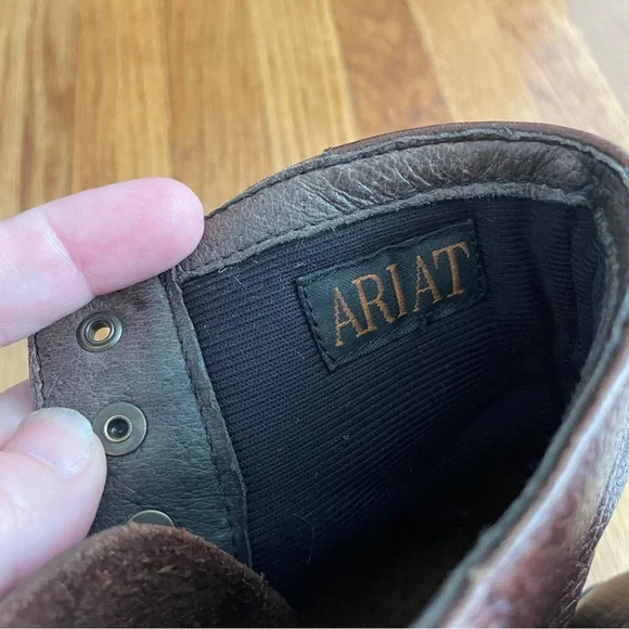 Ariat Roper laced up boots horse hair tassel 7 - Picture 5 of 10